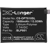 7.74V, Li-Polymer, 1800mAh, SmartPhone battery fits Oneplus, Blp801, 8t+ 5g, Kb2003, 13.93Wh Mobile, SmartPhone Cameron Sino Technology Limited (Smartphone)