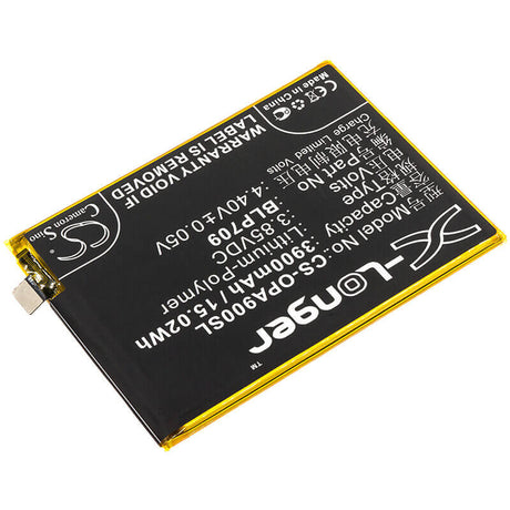 3.85V, Li-Polymer, 3900mAh, SmartPhone battery fits Oppo, Blp709, 1911, A9, 15.02Wh Mobile, SmartPhone Cameron Sino Technology Limited (Smartphone)