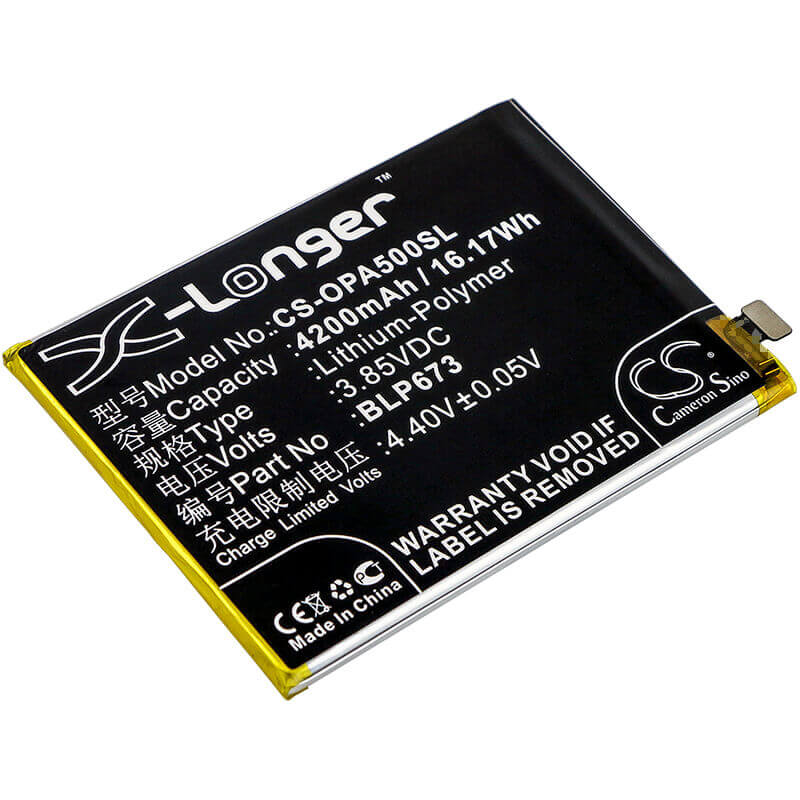 3.85V, Li-Polymer, 4200mAh, SmartPhone battery fits Oppo, Blp673, A2 Pro, A3s, 16.17Wh Mobile, SmartPhone Cameron Sino Technology Limited (Smartphone)