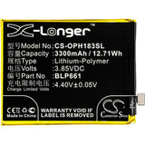 3.85V, Li-Polymer, 3300mAh, SmartPhone battery fits Oppo, Blp661, A3, A3 Dual Sim, 12.71Wh Mobile, SmartPhone Cameron Sino Technology Limited (Smartphone)