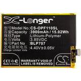 3.85V, Li-Polymer, 3900mAh, SmartPhone battery fits Oppo, Blp707, Cph1911, Cph1913, 15.02Wh Mobile, SmartPhone Cameron Sino Technology Limited (Smartphone)