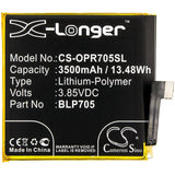 3.85V, Li-Polymer, 3500mAh, SmartPhone battery fits Oppo, Blp705, Cph1919, Pccm00, 13.48Wh Mobile, SmartPhone Cameron Sino Technology Limited (Smartphone)