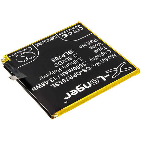 3.85V, Li-Polymer, 3500mAh, SmartPhone battery fits Oppo, Blp705, Cph1919, Pccm00, 13.48Wh Mobile, SmartPhone Cameron Sino Technology Limited (Smartphone)