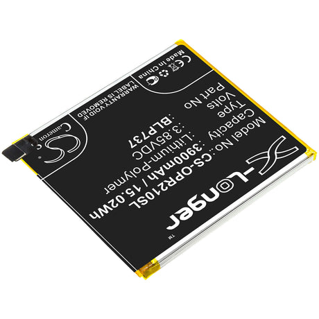 3.85V, Li-Polymer, 3900mAh, SmartPhone battery fits Oppo, Blp737, Cph1945, Cph1951, 15.02Wh Mobile, SmartPhone Cameron Sino Technology Limited (Smartphone)