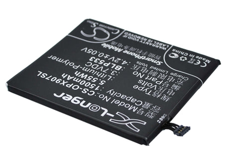 3.7V, Li-Polymer, 1500mAh, SmartPhone battery fits Oppo, Blp533, Finder, X907, 5.55Wh Mobile, SmartPhone Cameron Sino Technology Limited (Smartphone)