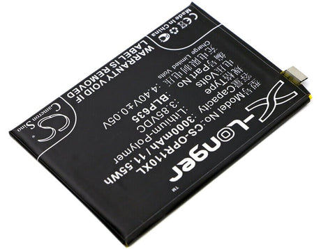 3.85V, Li-Polymer, 3000mAh, SmartPhone battery fits Oppo, Blp635, R11, 11.55Wh Mobile, SmartPhone Cameron Sino Technology Limited (Smartphone)