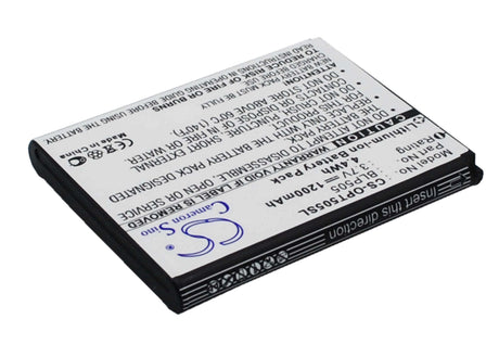 3.7V, Li-ion, 1200mAh, SmartPhone battery fits Oppo, Blp505, T9, 4.44Wh Mobile, SmartPhone Cameron Sino Technology Limited (Smartphone)