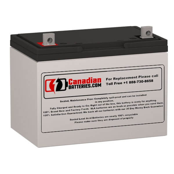 Battery For Opti-UPS Od330 UPS, 1 X 12v, 100ah - 1200wh UPS Batteries CB Range