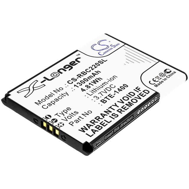 3.7V, Li-ion, 1300mAh, SmartPhone battery fits Ans, Orbic, Bte-1400, F30, 4.81Wh Mobile, SmartPhone Cameron Sino Technology Limited (Smartphone)