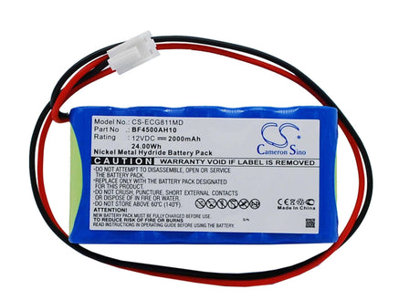 12.0V, Ni-MH, 2000mAh, Medical battery fits Osen, Bf4500ah10, Ecg-8110, Ecg-8110a, 24.00Wh Medical Cameron Sino Technology Limited (Medical)