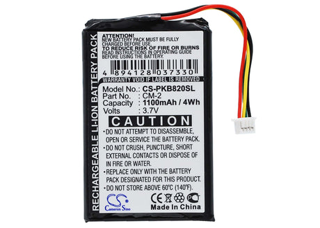 3.7V, Li-ion, 1100mAh, GPS battery fits Packard Bell, Cm-2, Compasseo 500, Compasseo 820, 4.07Wh GPS, Navigator Cameron Sino Technology Limited