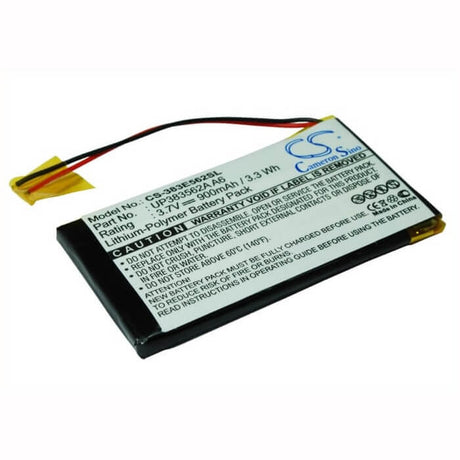 3.7V, Li-Polymer, 900mAh, PDA battery fits Palm, Up383562a A6, Tungsten E, 3.33Wh PDA, Pocket PC Cameron Sino Technology Limited