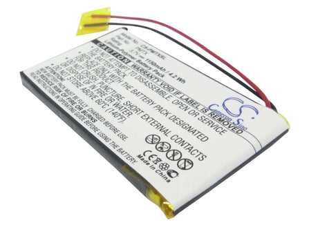 3.7V, Li-Polymer, 1150mAh, PDA battery fits Palm, Tungsten Tx, 4.26Wh PDA, Pocket PC Cameron Sino Technology Limited