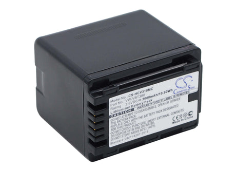 3.6V, Li-ion, 3000mAh, Camera battery fits Panasonic, Vw-vbt190, Hc-250eb, Hc-550eb, 10.8Wh Camera Cameron Sino Technology Limited (Camera)