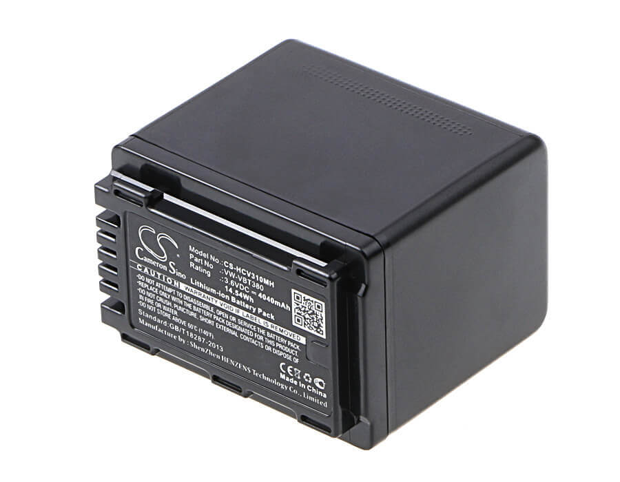 3.6V, Li-ion, 4040mAh, Camera battery fits Panasonic, Vw-vbt380, Hc-250eb, Hc-550eb, 14.544Wh Camera Cameron Sino Technology Limited (Camera)