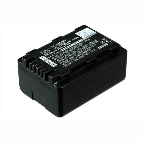3.7V, Li-ion, 1500mAh, Camera battery fits Panasonic, Vw-vbk180, Hc-v10, Hc-v100, 5.55Wh Camera Cameron Sino Technology Limited (Camera)
