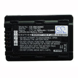 3.7V, Li-ion, 3400mAh, Camera battery fits Panasonic, Vw-vbk360, Hc-v10, Hc-v100, 12.58Wh Camera Cameron Sino Technology Limited (Camera)