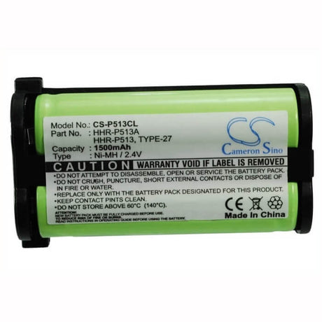 2.4V, Ni-MH, 1500mAh, Cordless Phone battery fits Radio Shack, Ge, Panasonic, At&t, 23-967, 3.6Wh Cordless Phone Cameron Sino Technology Limited (Cordless Phone)