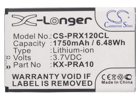 3.7V, Li-ion, 1750mAh, Cordless Phone battery fits Panasonic, Kx-pra10, Kx-prx110, Kx-prx110gw, 6.475Wh Cordless Phone Cameron Sino Technology Limited (Cordless Phone)