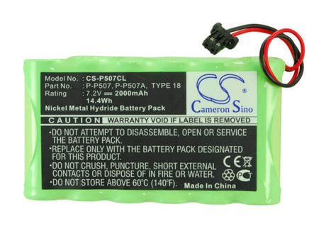 7.2V, Ni-MH, 2000mAh, Cordless Phone battery fits Panasonic, P-p507, Kx-tg2000, Kx-tg2000b, 14.4Wh Cordless Phone Cameron Sino Technology Limited (Cordless Phone)