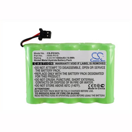 6.0V, Ni-MH, 1500mAh, Cordless Phone battery fits Panasonic, Hhr-p516, Kx-tg4500, Kxtg4500b, 9Wh Cordless Phone Cameron Sino Technology Limited (Cordless Phone)