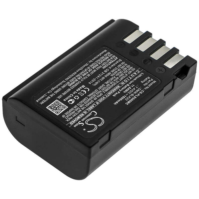 7.4V, Li-ion, 1600mAh, Camera battery fits Panasonic, Dmw-blk22, Lumix Dc-s5, Lumix Dc-s5k, 11.84Wh Camera Cameron Sino Technology Limited (Camera)