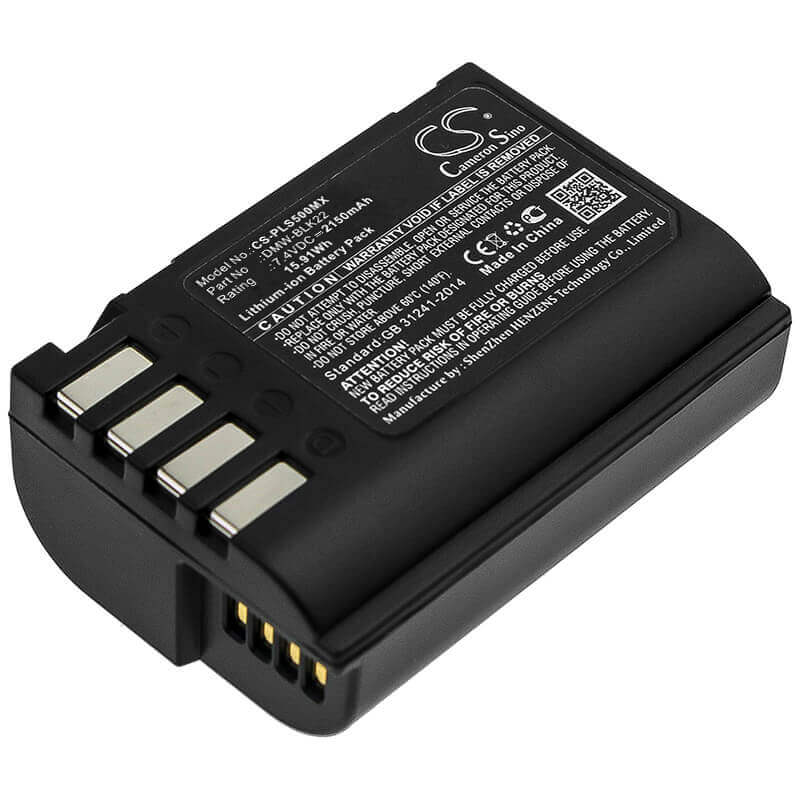 7.4V, Li-ion, 2150mAh, Camera battery fits Panasonic, Dmw-blk22, Lumix Dc-s5, Lumix Dc-s5k, 15.91Wh Camera Cameron Sino Technology Limited (Camera)