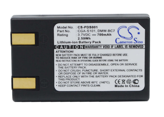 Battery For Panasonic Lumix Dmc-f7, Lumix Dmc-f7-a, 3.7v, 700mah - 2.59wh Camera Cameron Sino Technology Limited (Suspended)   