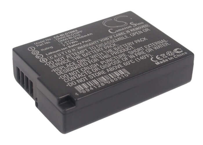7.4V, Li-ion, 1050mAh, Camera battery fits Panasonic, Dmw-bld10, Lumix Dmc-g3, Lumix Dmc-g3k, 7.77Wh Camera Cameron Sino Technology Limited (Camera)