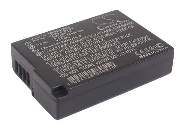 7.4V, Li-ion, 1050mAh, Camera battery fits Panasonic, Dmw-bld10, Lumix Dmc-g3, Lumix Dmc-g3k, 7.77Wh Camera Cameron Sino Technology Limited (Camera)