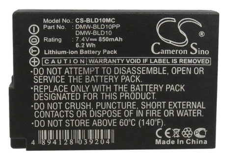 Camera Battery For Panasonic Lumix Dmc-gf2ks, Lumix Dmc-g3, 7.4v, 850mah - 6.29wh Camera Cameron Sino Technology Limited (Suspended)