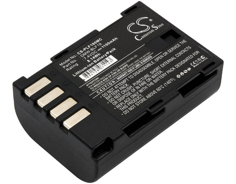 7.4V, Li-ion, 1100mAh, Camera battery fits Panasonic, Dmw-blf19, Lumix Dmc-gh3, Lumix Dmc-gh3a, 8.14Wh Camera Cameron Sino Technology Limited (Camera)