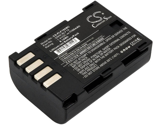 7.4V, Li-ion, 1100mAh, Camera battery fits Panasonic, Dmw-blf19, Lumix Dmc-gh3, Lumix Dmc-gh3a, 8.14Wh Camera Cameron Sino Technology Limited (Camera)