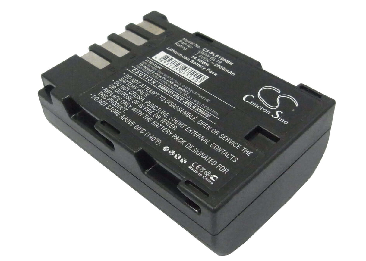 7.4V, Li-ion, 2000mAh, Camera battery fits Panasonic, Dmw-blf19, Lumix Dmc-gh3, Lumix Dmc-gh3a, 14.8Wh Camera Cameron Sino Technology Limited (Camera)