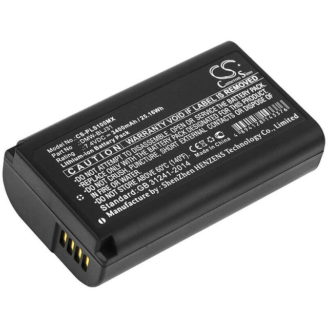 7.4V, Li-ion, 3400mAh, Camera battery fits Panasonic, Dmw-blj31, Lumix Dc-s1, Lumix Dc-s1r, 25.16Wh Camera Cameron Sino Technology Limited (Camera)