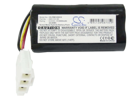 9.6V, Ni-MH, 3000mAh, Vacuum battery fits Panasonic, Mc B 20 J, Mc-b10p, Mc-b20j, 28.80Wh Vacuum Cameron Sino Technology Limited