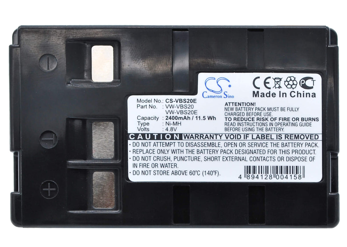 4.8V, Ni-MH, 2400mAh, Camera battery fits Blaupunkt, Panasonic, Hhr-v211, Scr-250, 11.52Wh Camera Cameron Sino Technology Limited (Camera)