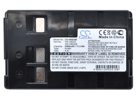 4.8V, Ni-MH, 2400mAh, Camera battery fits Blaupunkt, Panasonic, Hhr-v211, Scr-250, 11.52Wh Camera Cameron Sino Technology Limited (Camera)