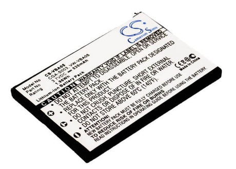 Battery For Panasonic Sv-as10, Sv-as10-a, Sv-as10-d, Sv-as10eg-a, 3.7v, 530mah - 1.96wh Camera Cameron Sino Technology Limited (Suspended)   