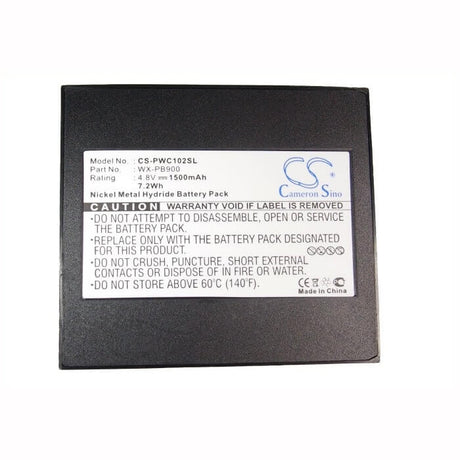 4.8V, Ni-MH, 1500mAh, Headset battery fits Panasonic, Pa12830049, Pb-900i, Wx-c1020, 7.2Wh Wireless Headset Cameron Sino Technology Limited