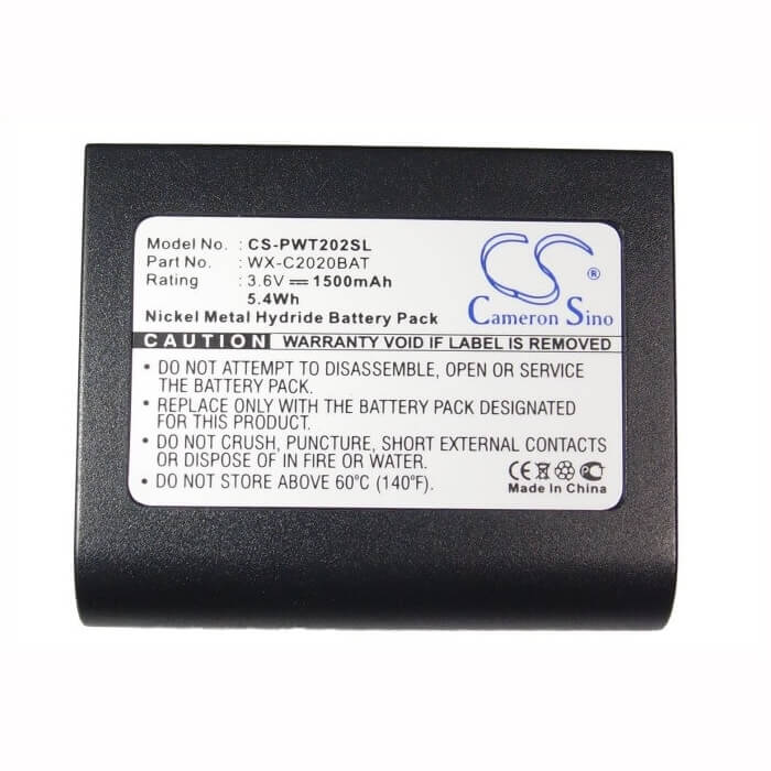 3.6V, Ni-MH, 1500mAh, Headset battery fits Panasonic, 2020bat, Ultraplex Ii, Wx-ct2020, 5.4Wh Wireless Headset Cameron Sino Technology Limited