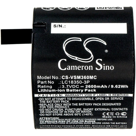 Camera Battery For Panoramic, V.360 Hd, V.360 Hd 3.7v, 2600mah - 9.62wh Camera Cameron Sino Technology Limited (Camera)
