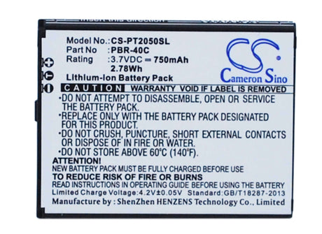 3.7V, Li-ion, 750mAh, SmartPhone battery fits Pantech, Pbr-40c, Breeze 4, Breeze Iv, 2.78Wh Mobile, SmartPhone Cameron Sino Technology Limited (Smartphone)