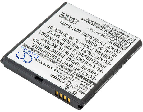 3.7V, Li-ion, 1500mAh, SmartPhone battery fits Sky, Bat-6700m, Im-a710, Im-a710k, 5.55Wh Mobile, SmartPhone Cameron Sino Technology Limited (Suspended)