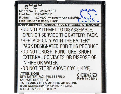 3.7V, Li-ion, 1500mAh, SmartPhone battery fits Sky, Bat-6700m, Im-a710, Im-a710k, 5.55Wh Mobile, SmartPhone Cameron Sino Technology Limited (Suspended)