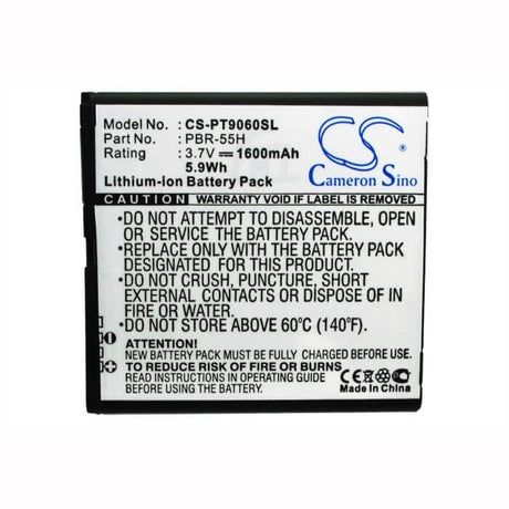 3.7V, Li-ion, 1600mAh, SmartPhone battery fits Pantech, Pbr-55h, P9060, Pocket, 5.92Wh Mobile, SmartPhone Cameron Sino Technology Limited (Smartphone)