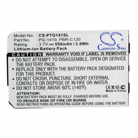 3.7V, Li-ion, 550mAh, SmartPhone battery fits Pantech, Pbr-c120, C120, Pg-1410, 2.04Wh Mobile, SmartPhone Cameron Sino Technology Limited (Smartphone)