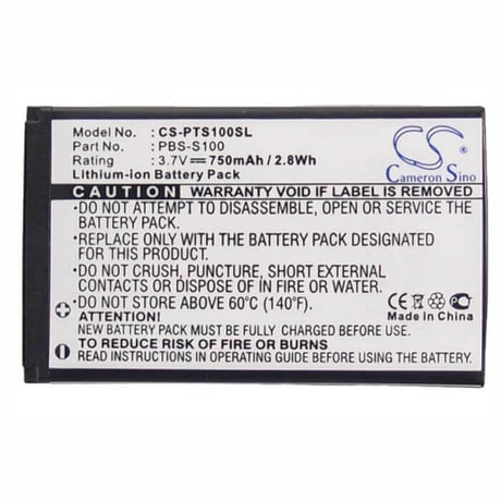 3.7V, Li-ion, 750mAh, SmartPhone battery fits Pantech, Pbs-s100, S100, 2.78Wh Mobile, SmartPhone Cameron Sino Technology Limited (Suspended)
