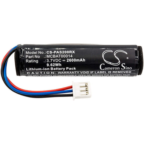 3.7V, Li-ion, 2600mAh, Remote Controller battery fits Parrot, Mcbat00014, Bebop 2 Skycontroller 2 P2, Skycontroller 2 Hd Power Editi, 9.62Wh Remote Controller Cameron Sino Technology Limited