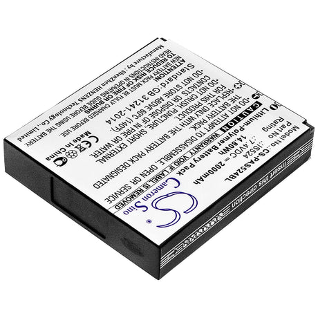 7.4V, Li-Polymer, 2000mAh, Payment Terminal battery fits Pax, Is524, D210, Is524, 14.80Wh Payment Terminal Cameron Sino Technology Limited